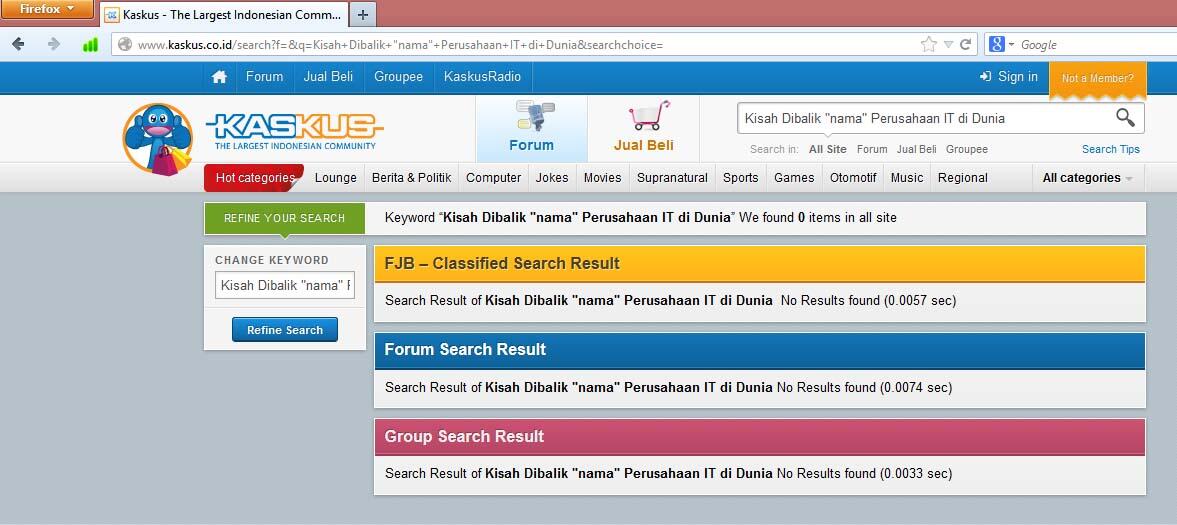 Kisah Dibalik "nama" Perusahaan IT di Dunia