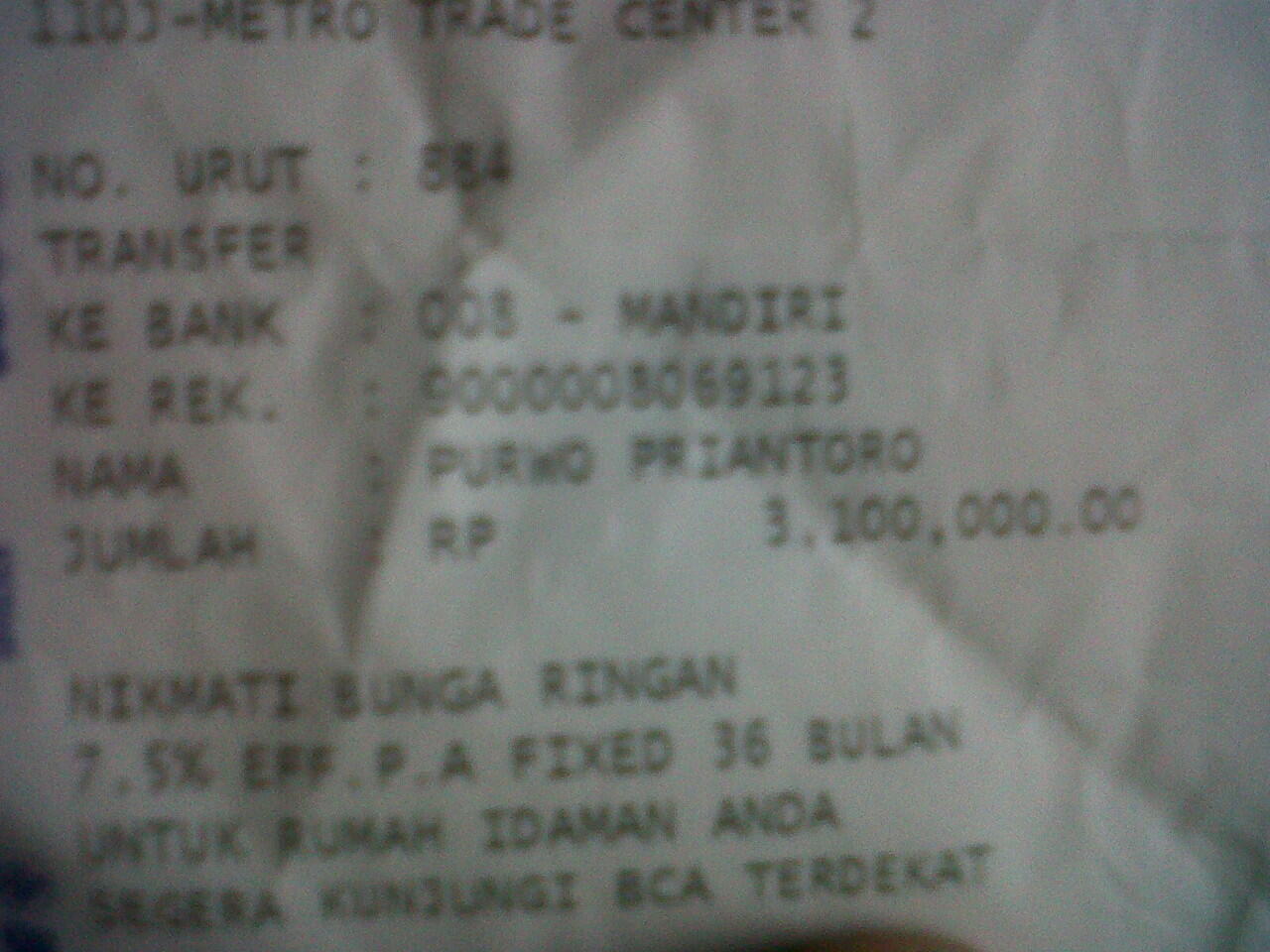 Surat Terbuka untuk Purwo Priantoro 087838720566 08812754747