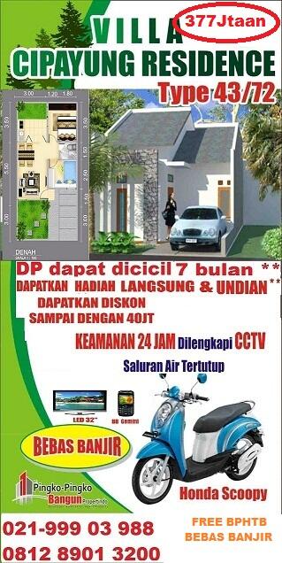 RUMAH 1 LANTAI MURAH BERKUALITAS DI DICIPUTAT,TANGSEL