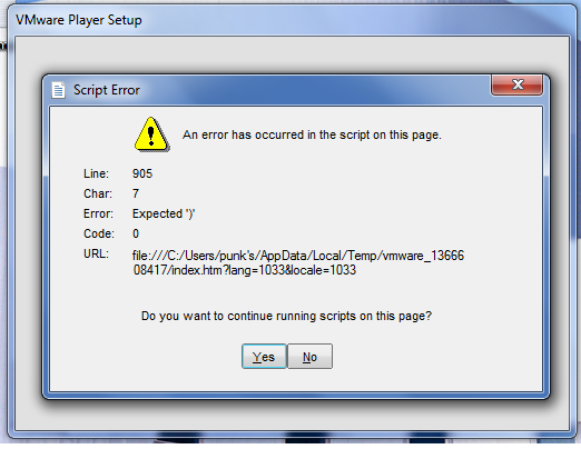&#91;tanya&#93; gan knp VMware player 5 tidak mau di install di win 7 ya?