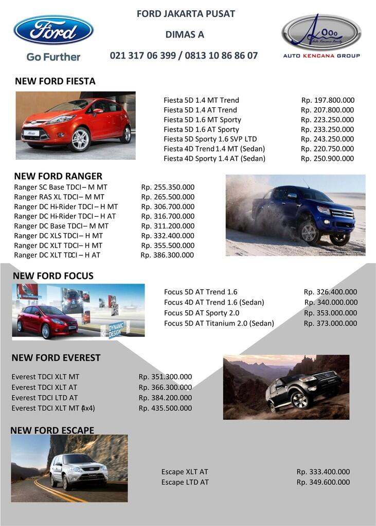 Ford fiesta harga termurah, dp terendah