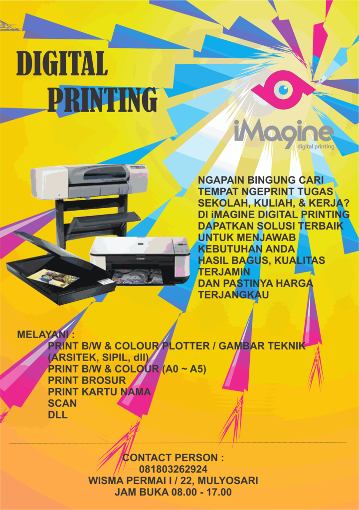 Terjual Jasa Print murah, Pembuatan Kartu Nama, Brosur 