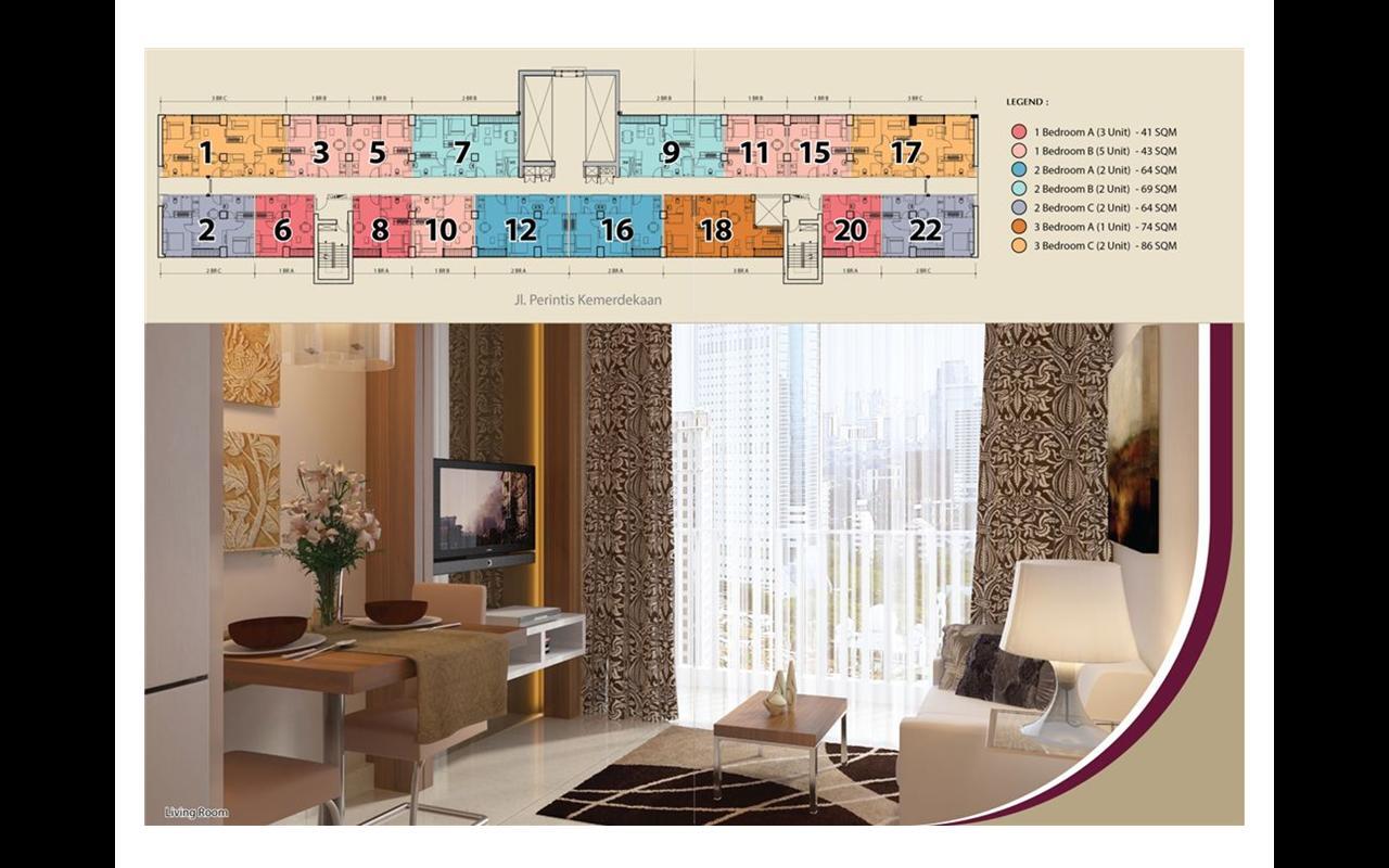 ...CALLIA APARTEMENT...Klp Gading. Only 600jtan!!! SOLD 62%!!!