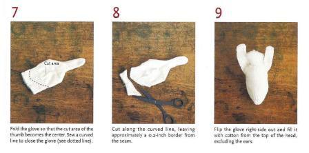 Punya sarung tangan bekas? bikin boneka aja :3