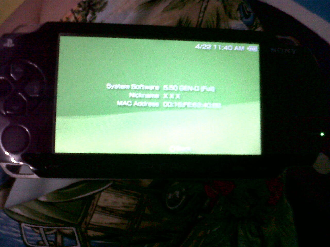 psp 1001 fat