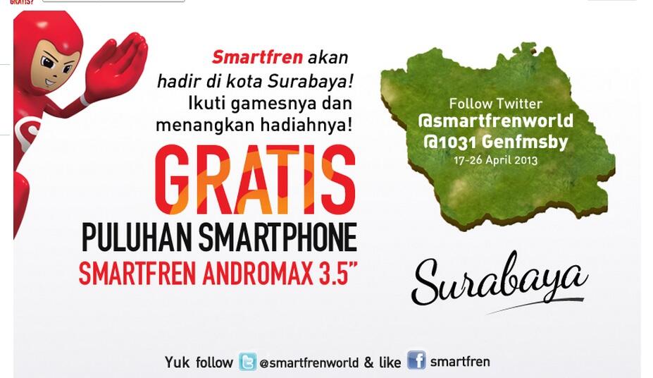 &#91;EVENT&#93; Kaskuser SURABAYA, jgn lewatkan acara bagi2 100 smartphone Smartfren GRATIS!