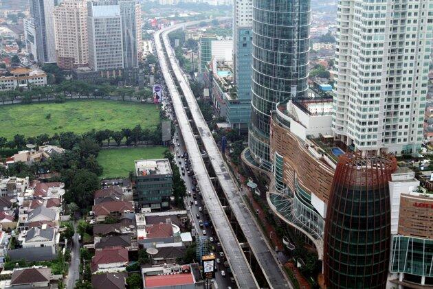 Proyek jalan layang Kampung Melayu-Tanah Abang mangkrak