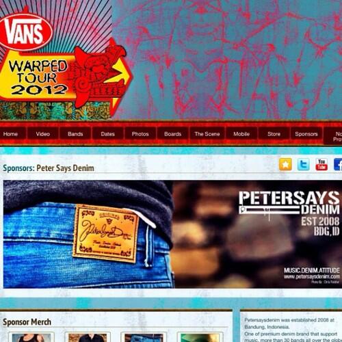 (PETERSAYSDENIM) Brand Fashion Indonesia Jadi Sponsor VANS WARPED TOUR 2013