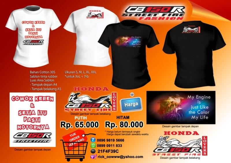 Kaos Keren CB150R dijamin tampil beda ( Limited Edition )