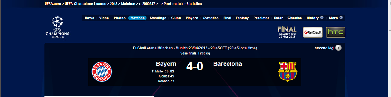 MUNCHEN 4 - 0 BARCELONA