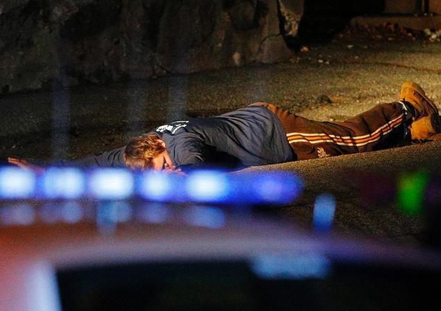 Foto penembakan "tersangka" pelaku peledakan bom Boston