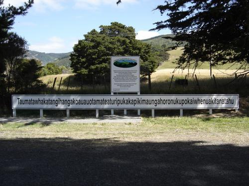 Nama daerah terpanjang di dunia , di negara New Zealand