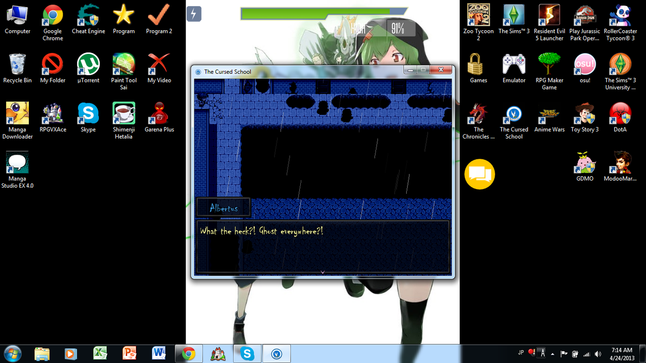 The Cursed School (Menggunakan RPG MAKER VX ACE)