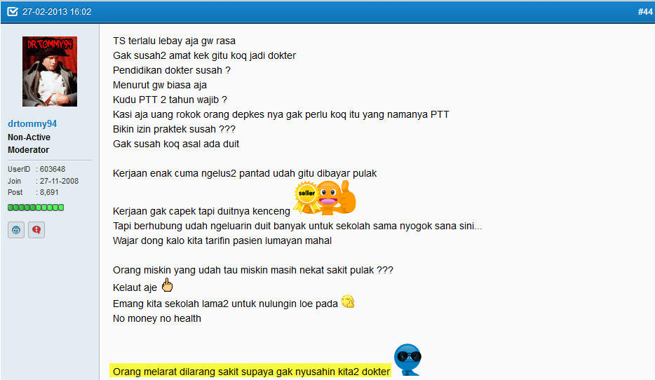 ORANG MISKIN DILARANG SAKIT...BIKIN SUSAH!!!