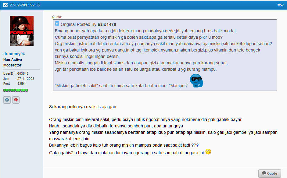 ORANG MISKIN DILARANG SAKIT...BIKIN SUSAH!!!