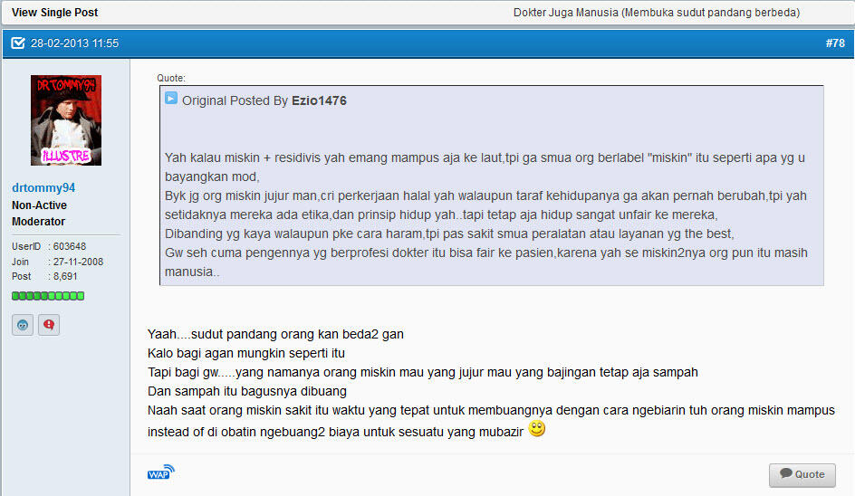 ORANG MISKIN DILARANG SAKIT...BIKIN SUSAH!!!