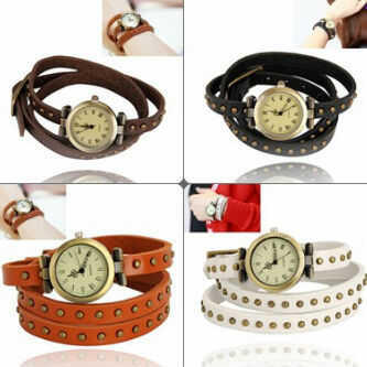 Jam tangan lilit studed korea style and vintage style harga grosir