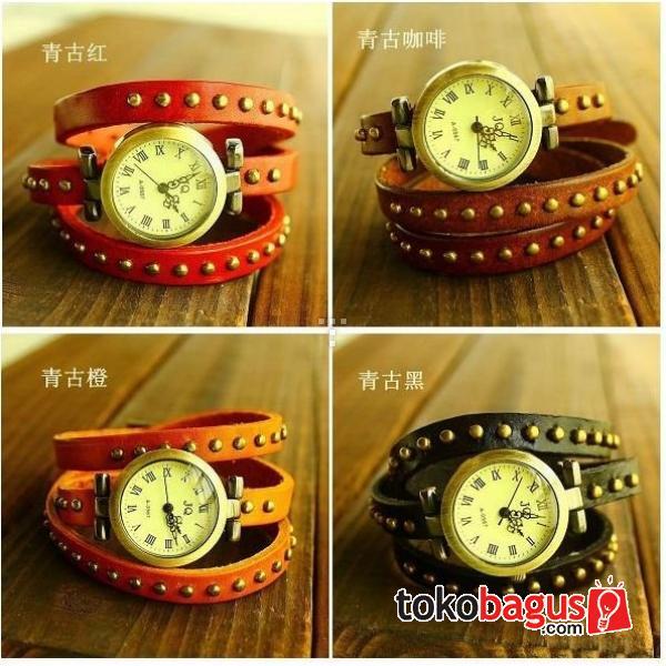 Jam tangan lilit studed korea style and vintage style harga grosir