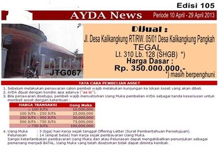 Lelang Rumah & Tanah Sitaan Bank