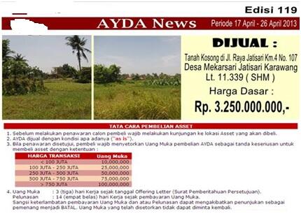 Lelang Rumah & Tanah Sitaan Bank