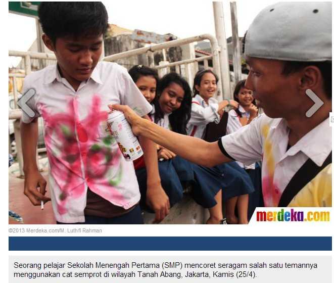 Melihat Aksi 'Vandalis' para pelajar SMP usai ujian nasional