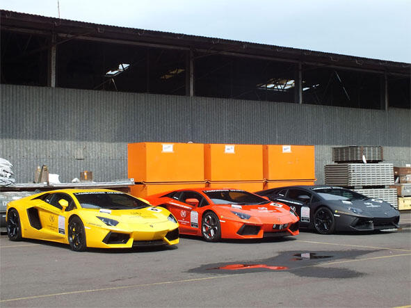 23 Lamborghini di Semarang Melakukan Heritage Tour ke Yogyakarta