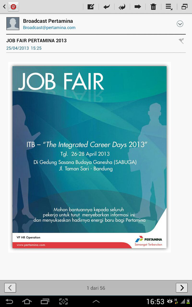 job fair pertamina