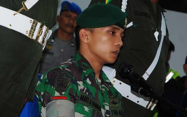 Membunuh 3 orang, oknum anggota TNI divonis MATI