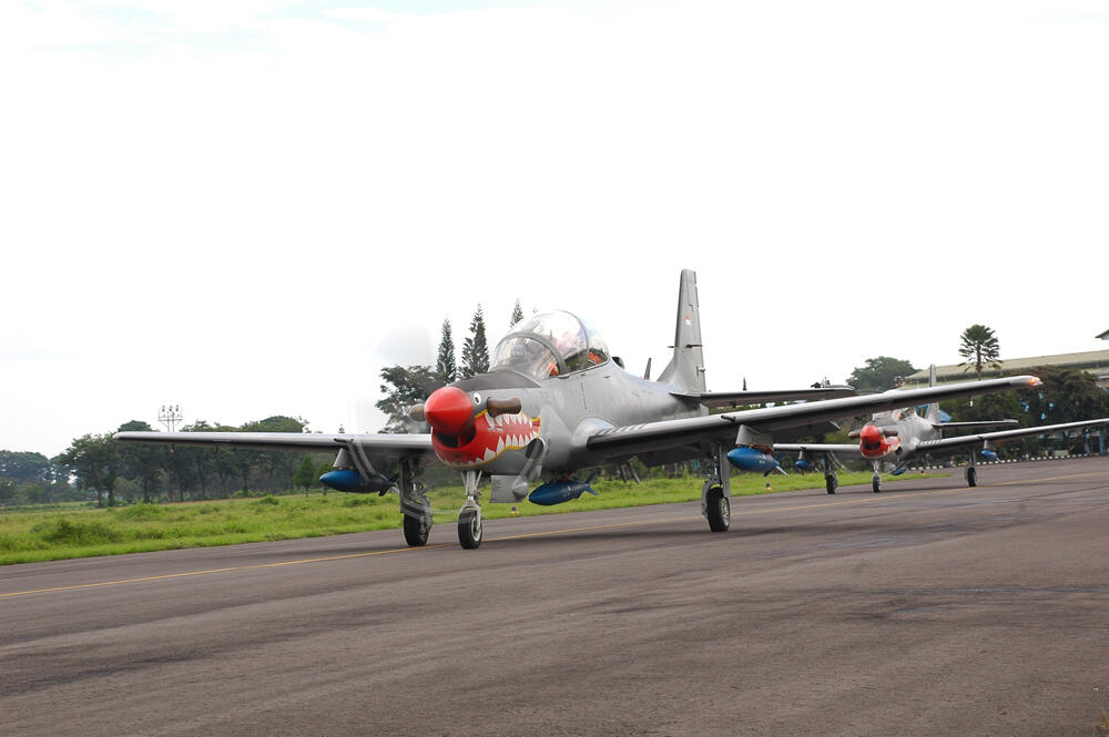 SUPER TUCANO KEMBALI LAKUKAN LATIHAN PENGEBOMAN 