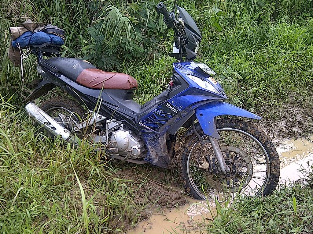 Terjual Motor Bebek atau Matic pake Stang Trail atau Stang 