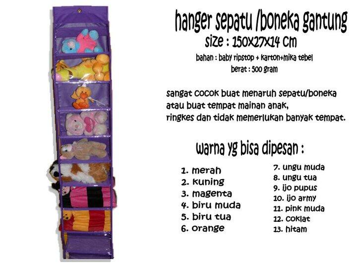 HANGER SEPATU DAN BONEKA GANTUNG