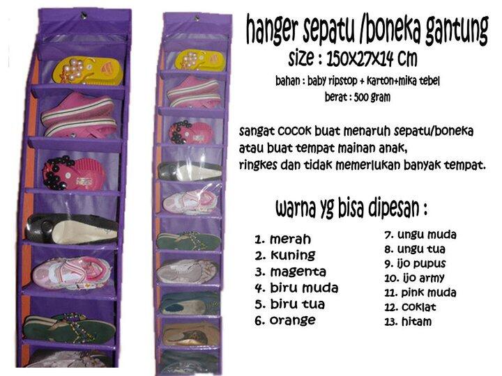 HANGER SEPATU DAN BONEKA GANTUNG