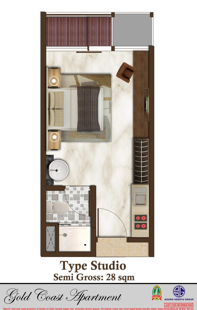 DIJUAL APARTEMENT PIK GOLD COAST (PANTAI INDAH KAPUK)