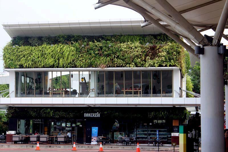 TAMAN VERTIKAL (VERTICAL GARDEN) TERBESAR DI INDONESIA