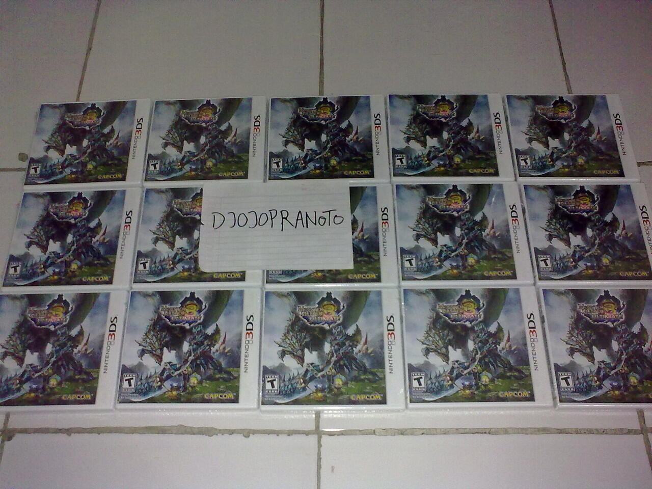 3DS Donkey Kong,S.Megami Soul Hacker,Lego City,Monster Hunter,Luigi Mansion,F Emblem