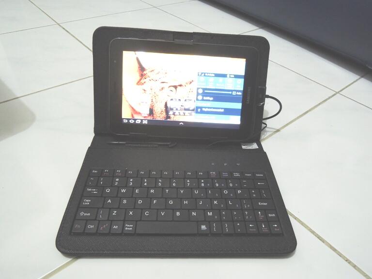Keyboard Leather Case Ainol Aurora Flame Pixcom Smartfren GalaxyTab Vandroid Mediapad