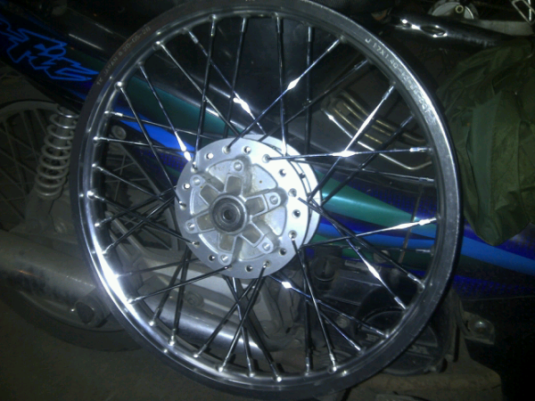 Velg TK + Tromol Depan Scorpio
