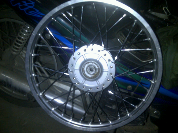Velg TK + Tromol Depan Scorpio