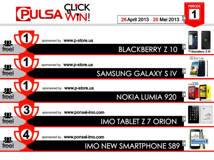 Tabloid pulsa bagi2 bb z10, galaxy s4, lumia 920, GRATIS gan. Yang mau masuk!