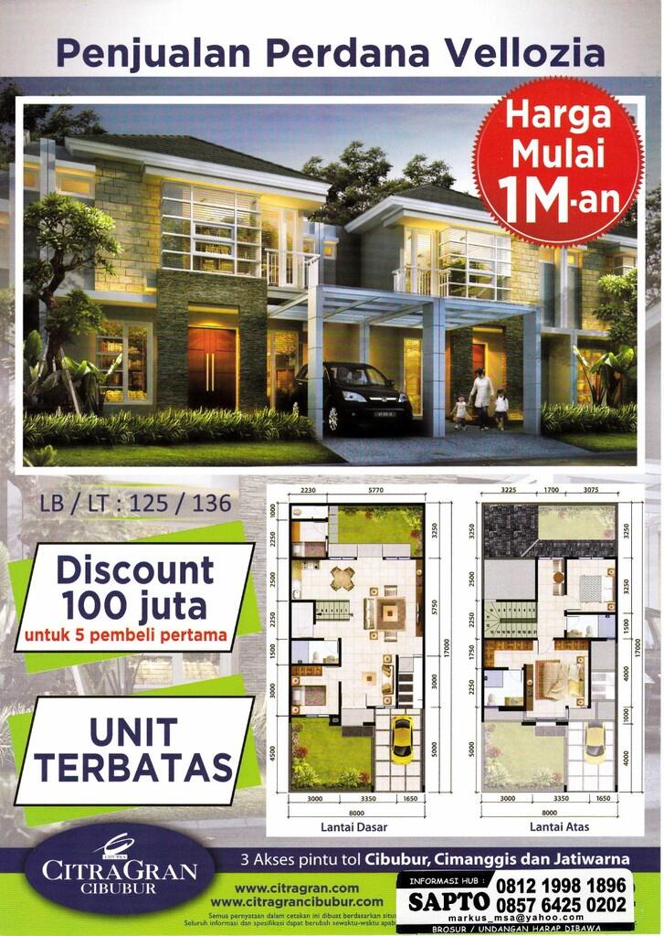 Penjualan Perdana Type Vellozia @ Citra Gran Cibubur