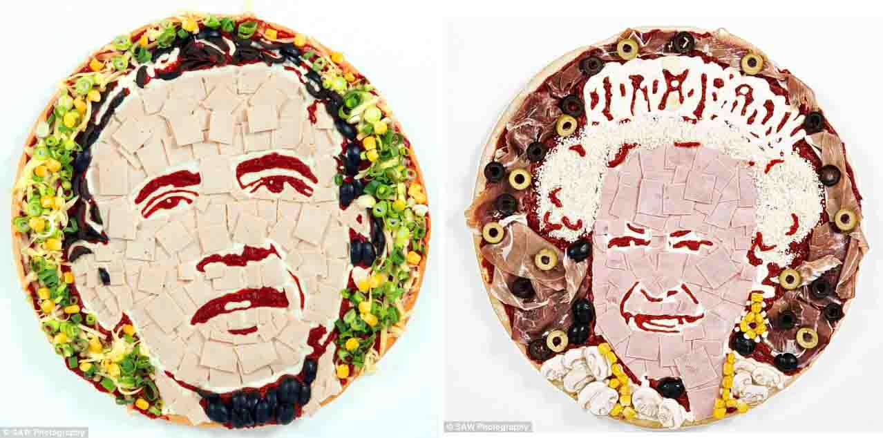 Pizza 'rasa' pemimpin dunia dan selebritis top (Galeri Foto)
