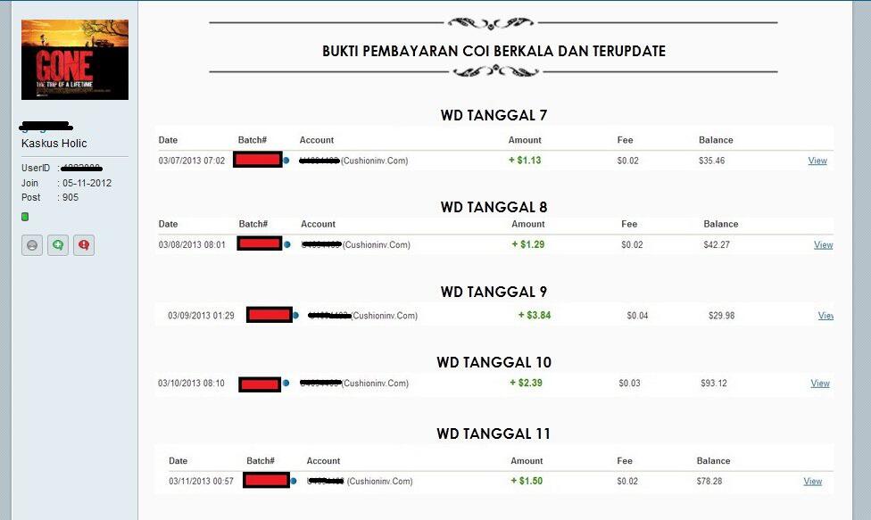 Tanya Cushioninv Scam ato bukan?