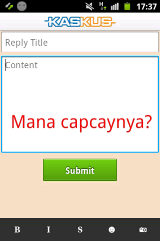 Kaskus For Android gak ada capcay? :bingungs