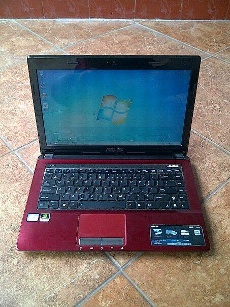 LAPTOP ASUS A43SJ i3 MERAH , GAMING , MULUS , GARANSI OKTOBER 2013