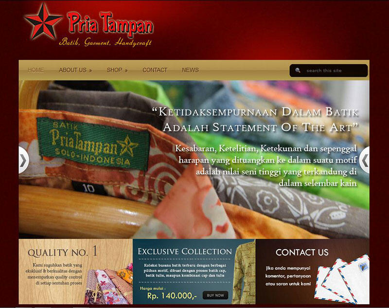 Website official BATIK PRIA TAMPAN (cekidot gan)