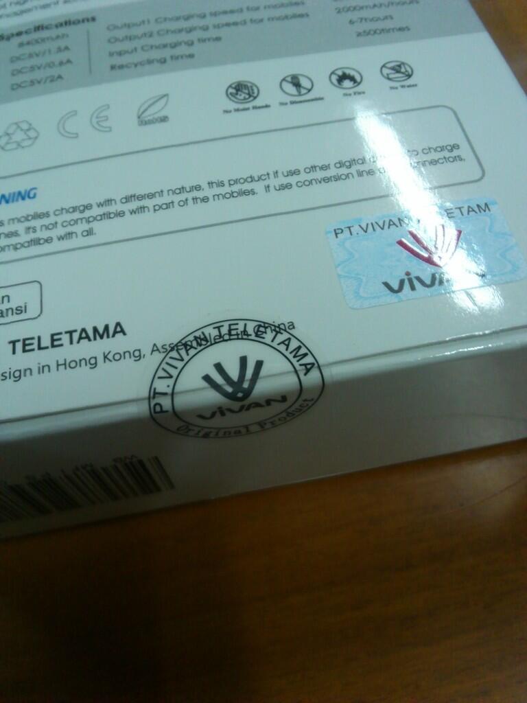 WTS: POWER BANK VIVAN IP-SO3 8400 mAh MURAH !!! >> 425.000 aja
