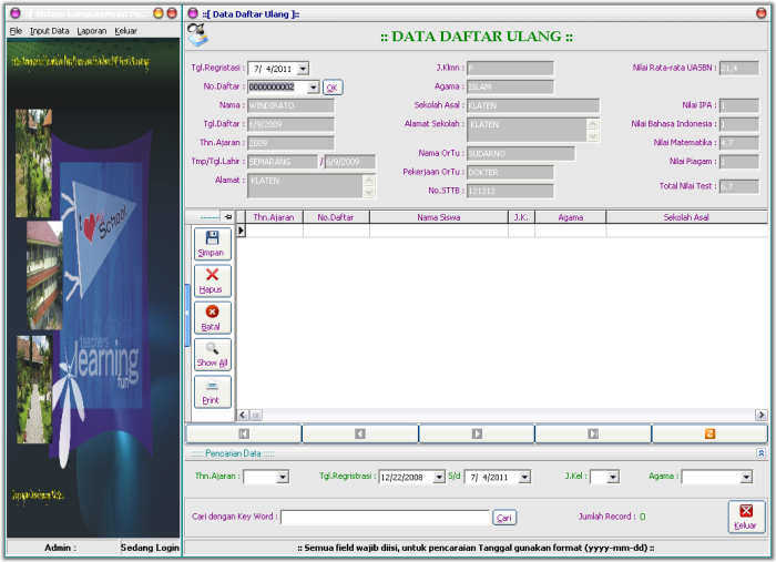 Yuk silahkan diorder software maupun source codenya software selesksi siswa baru