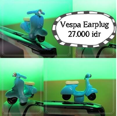 EARPLUG bentuk vespa, unik gan!!