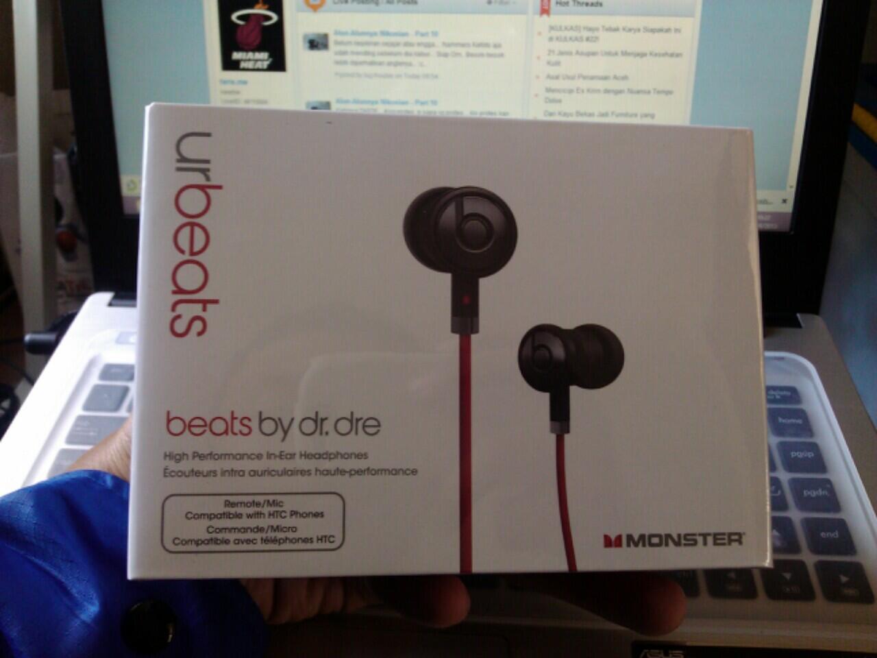 URBEATS by dr.dre BNIB ORIGINAL Murah Garansi Resmi (bukan copotan HTC Sensation XE)