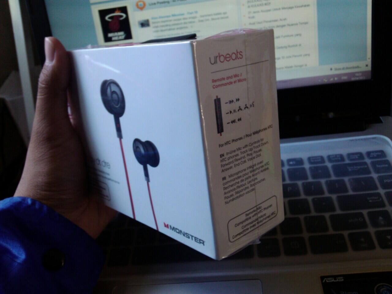 URBEATS by dr.dre BNIB ORIGINAL Murah Garansi Resmi (bukan copotan HTC Sensation XE)